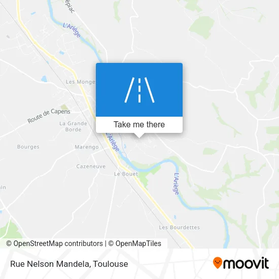 Rue Nelson Mandela map