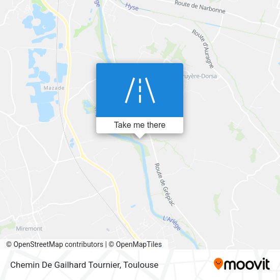 Chemin De Gailhard Tournier map