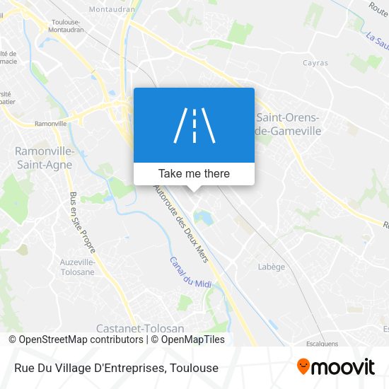 Rue Du Village D'Entreprises map