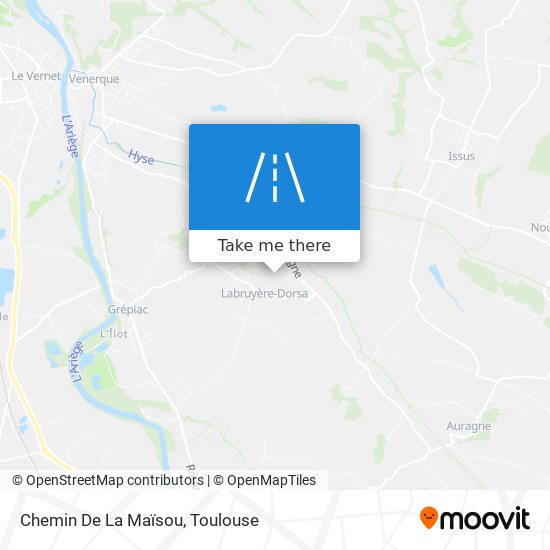Chemin De La Maïsou map