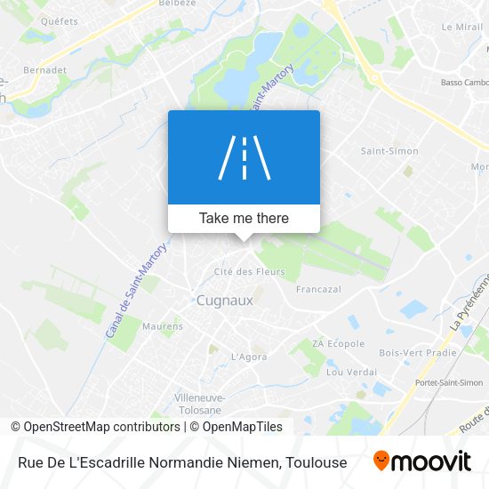 Rue De L'Escadrille Normandie Niemen map