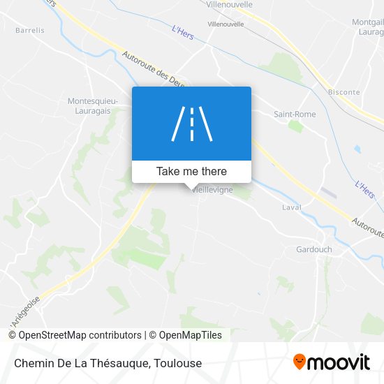 Chemin De La Thésauque map