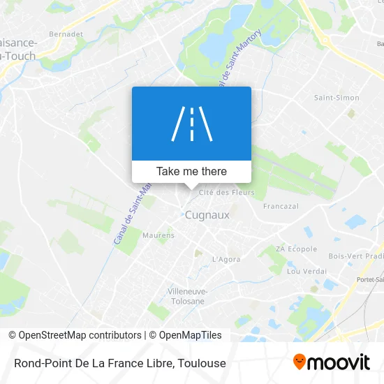 Rond-Point De La France Libre map