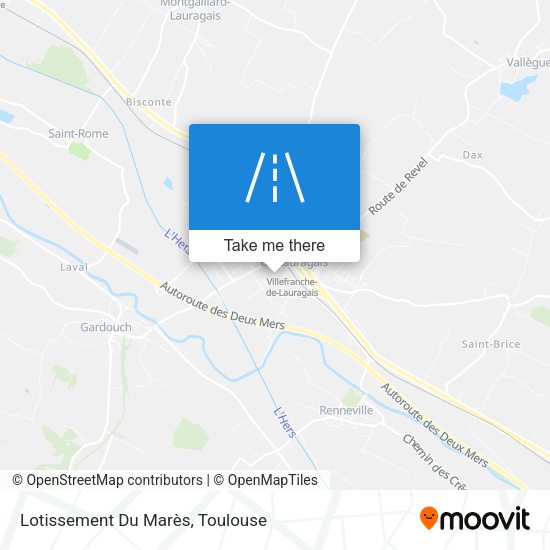 Lotissement Du Marès map