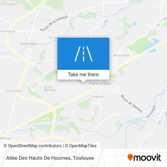 Allée Des Hauts De Hournes map
