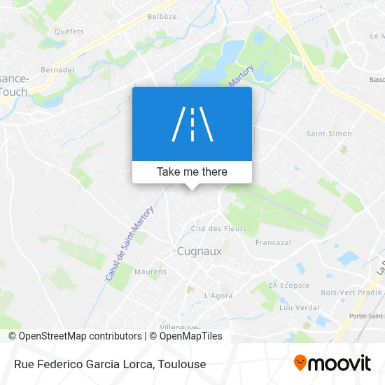 Rue Federico Garcia Lorca map