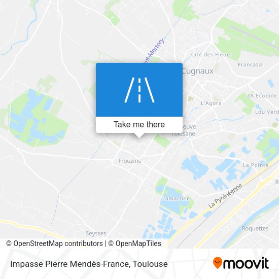 Impasse Pierre Mendès-France map