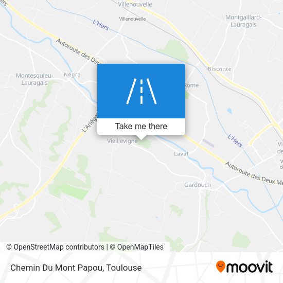 Chemin Du Mont Papou map