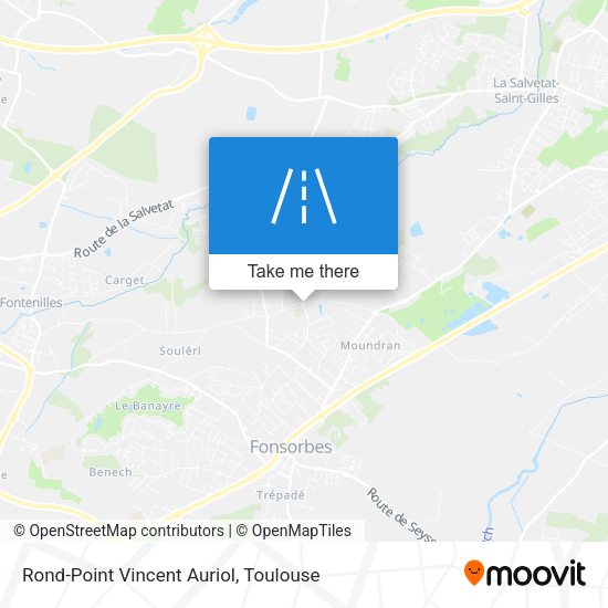 Rond-Point Vincent Auriol map