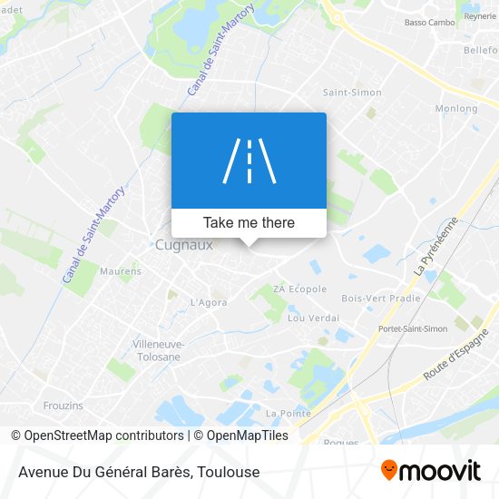 Avenue Du Général Barès map
