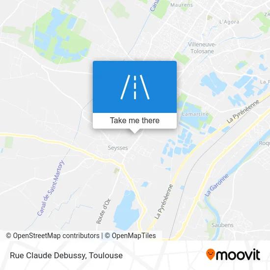 Rue Claude Debussy map