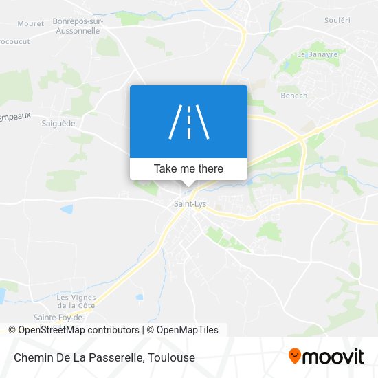 Chemin De La Passerelle map