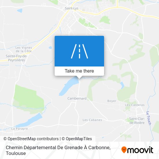 Chemin Départemental De Grenade À Carbonne map