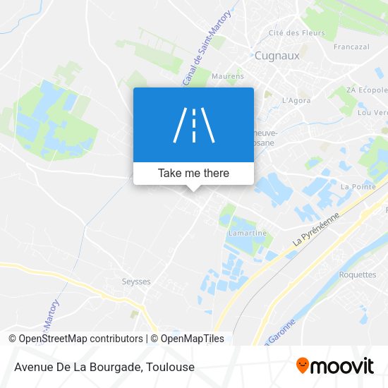 Avenue De La Bourgade map