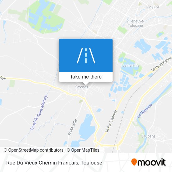 Rue Du Vieux Chemin Français map