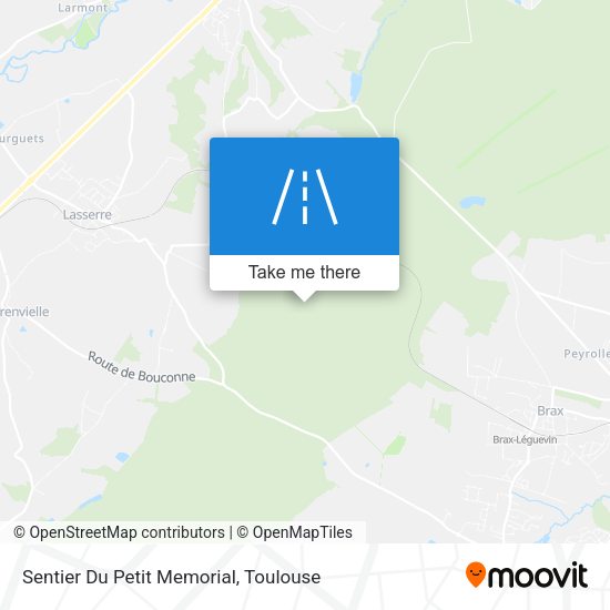 Sentier Du Petit Memorial map