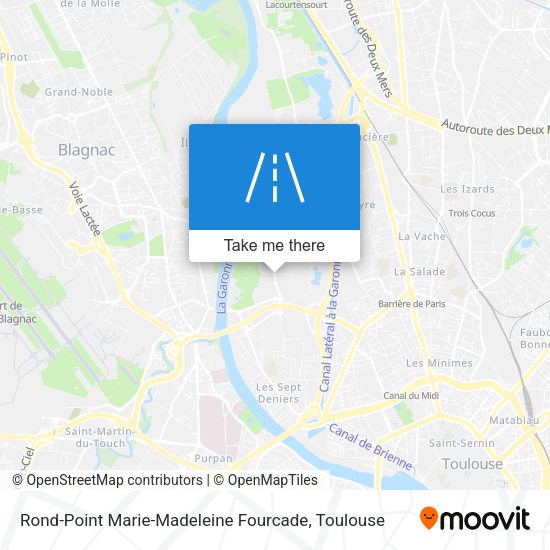 Rond-Point Marie-Madeleine Fourcade map