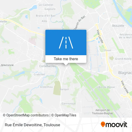 Rue Émile Dewoitine map