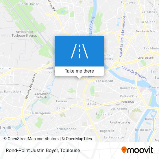 Rond-Point Justin Boyer map
