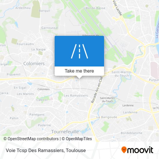 Voie Tcsp Des Ramassiers map