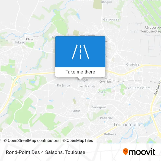 Rond-Point Des 4 Saisons map