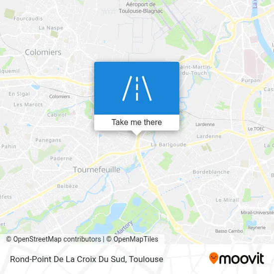 Rond-Point De La Croix Du Sud map