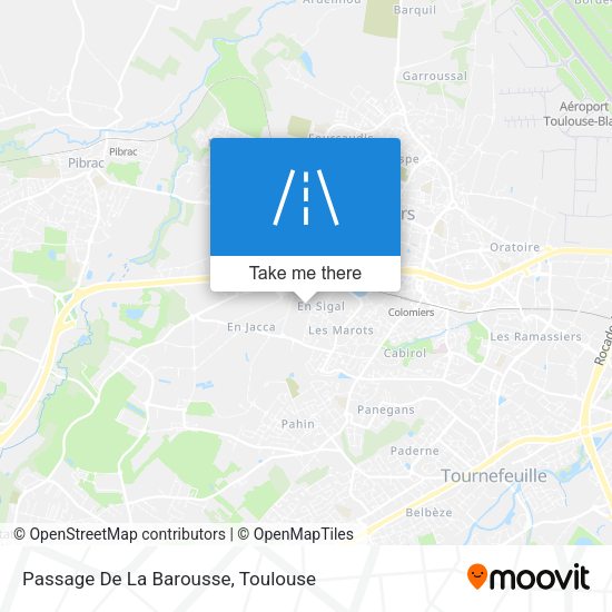 Passage De La Barousse map