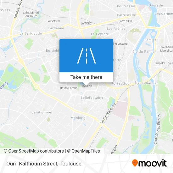 Rue Oum Kalthoum map