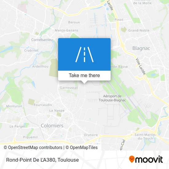 Rond-Point De L'A380 map