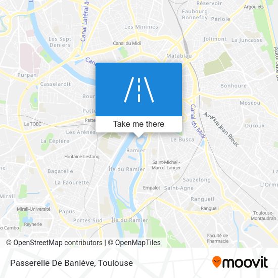 Passerelle De Banlève map