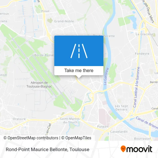 Rond-Point Maurice Bellonte map