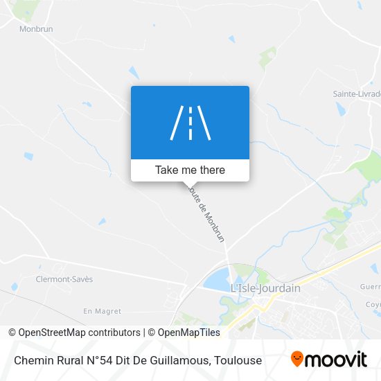 Chemin Rural N°54 Dit De Guillamous map