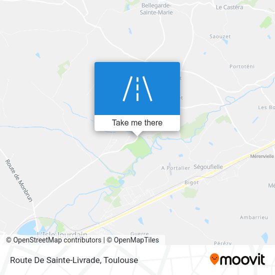 Route De Sainte-Livrade map