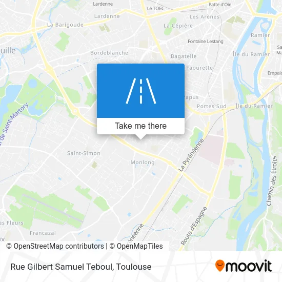 Rue Gilbert Samuel Teboul map
