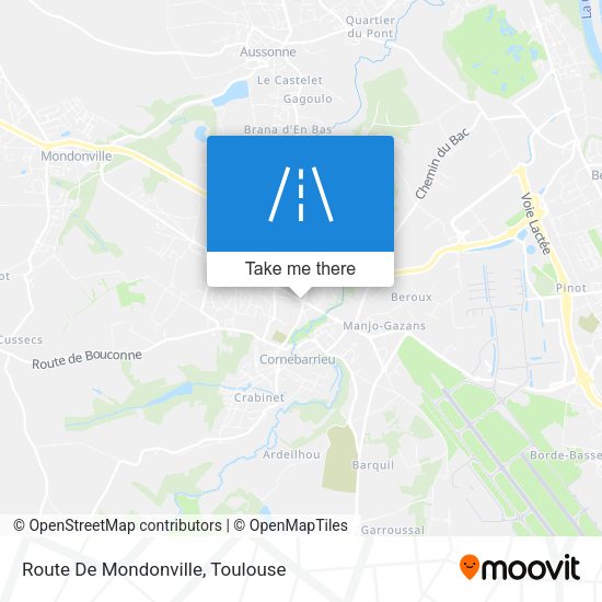 Route De Mondonville map