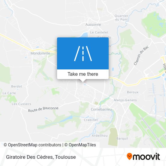Giratoire Des Cèdres map
