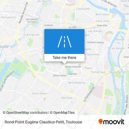 Rond-Point Eugène Claudius-Petit map