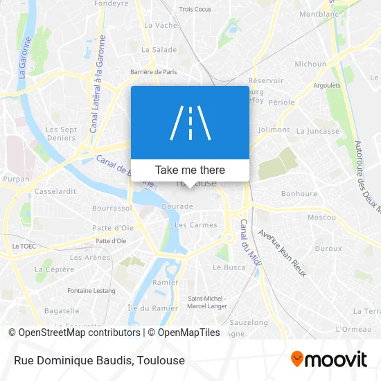 Rue Dominique Baudis map