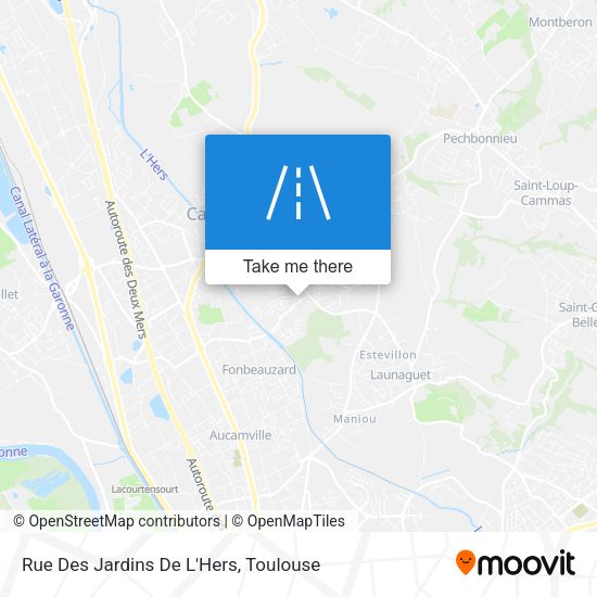 Rue Des Jardins De L'Hers map