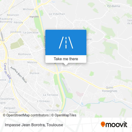 Impasse Jean Borotra map