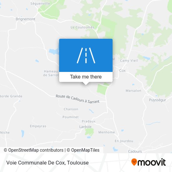 Voie Communale De Cox map