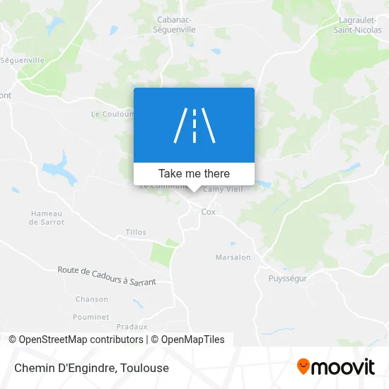 Chemin D'Engindre map