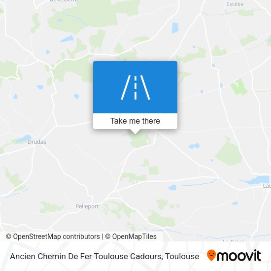 Ancien Chemin De Fer Toulouse Cadours map