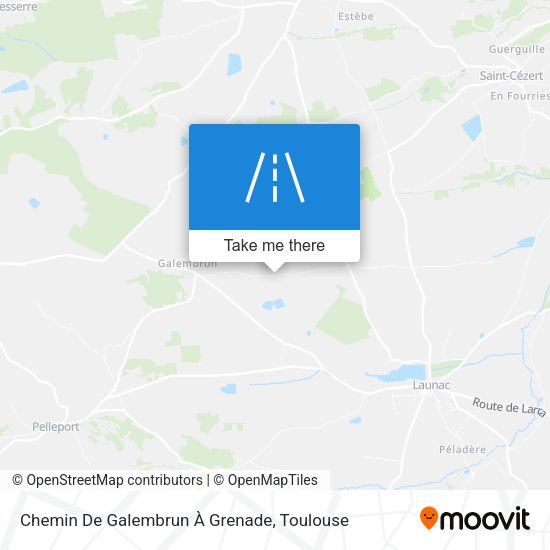 Chemin De Galembrun À Grenade map