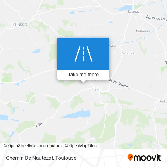 Chemin De Nautézat map