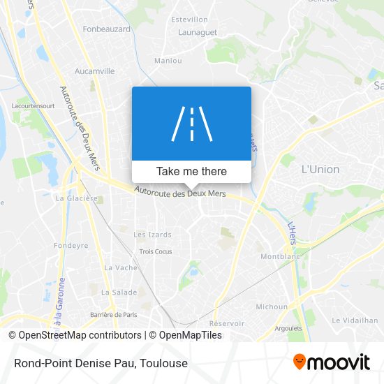 Rond-Point Denise Pau map