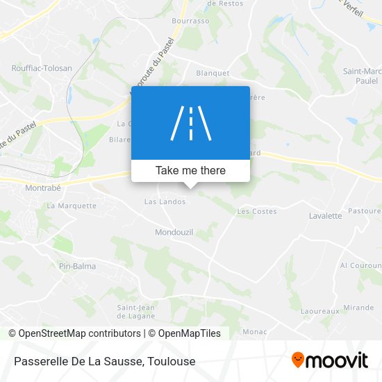 Passerelle De La Sausse map