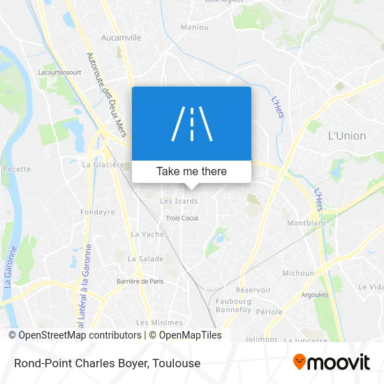 Rond-Point Charles Boyer map