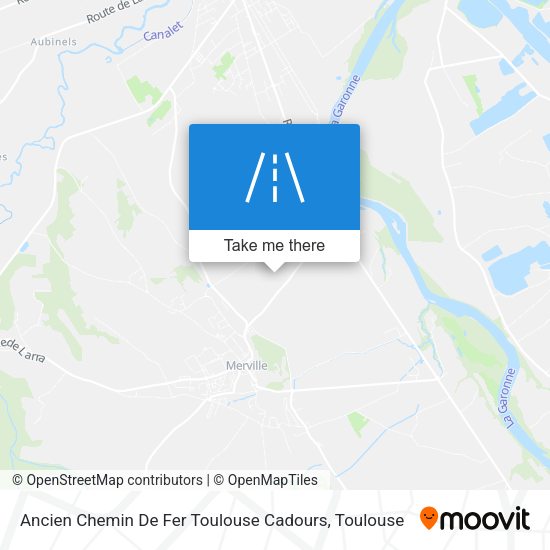 Ancien Chemin De Fer Toulouse Cadours map