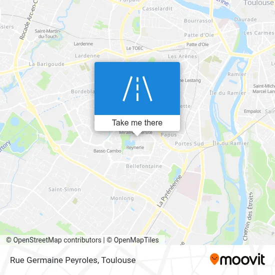 Rue Germaine Peyroles map
